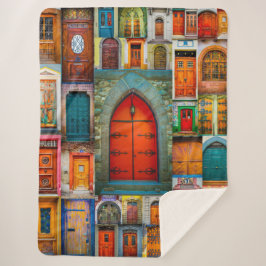 Modern unik fotografi för vintagedörrkonst