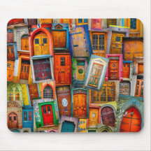 Modern unik fotografi för vintagedörrkonst