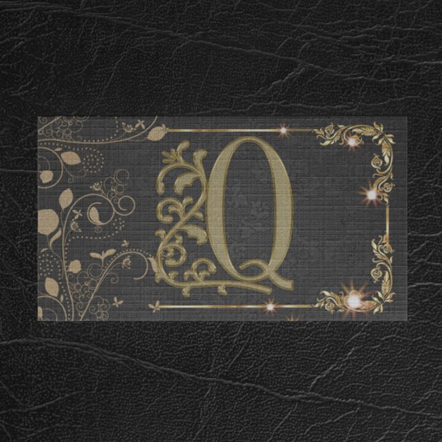 Modern unik professionell manlig monogram visitkort (Skapare uppladdad)