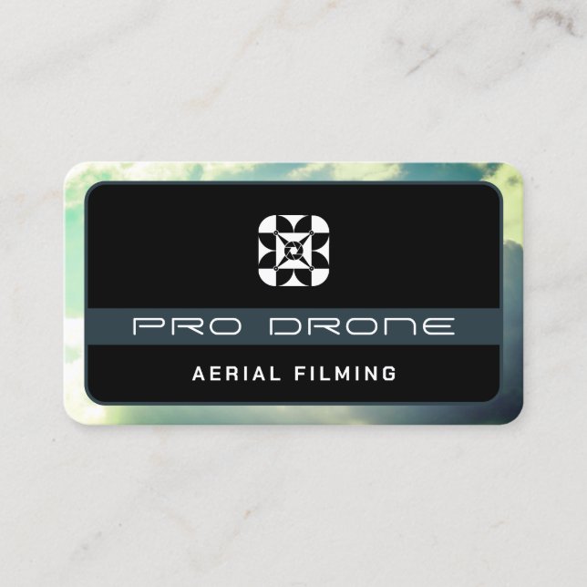 Modern unik professionell med logotyp visitkort (Framsida)