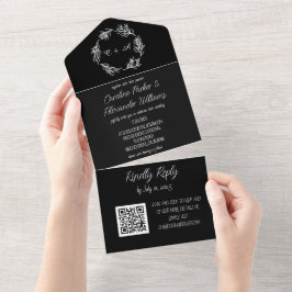 Modern unik QR-kod för elegant-skript, modern, OSA