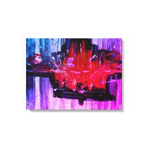 Modern, unik röd svart Abstrakt