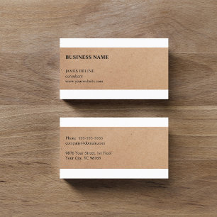 Modern unik Struktur Brown Consultant Visitkort