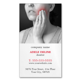 Modern unik tandläkare visitkortmagnet