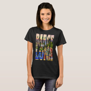 Modern unik typografi för Barcelona soluppgångfo Tee Shirt