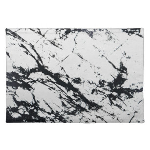 Modern unik vit svart marmor, Mönster Bordstablett