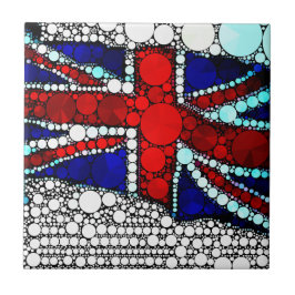 Modern Union Jack British Flagga Kakelplatta