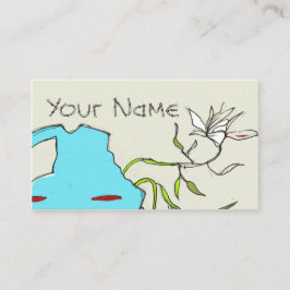 Modern UNIQUE-Affärskort efter Ginette Visitkort