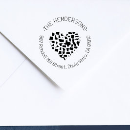 Modern United States Of America Family Address Stämpel