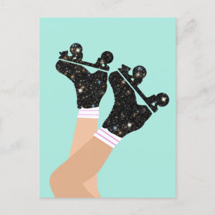 Modern Universe Roller Skates Roller Derby Vykort
