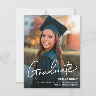 Modern Universitets Graduate Foto Klass år Examen Meddelande