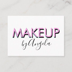 Modern upprepa Makeup Salon Naglar Ögonfransar Visitkort