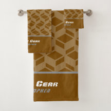 Modern Upprepa Mönster Brown