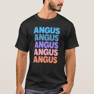 Modern Upprepad Text Angus T Shirt