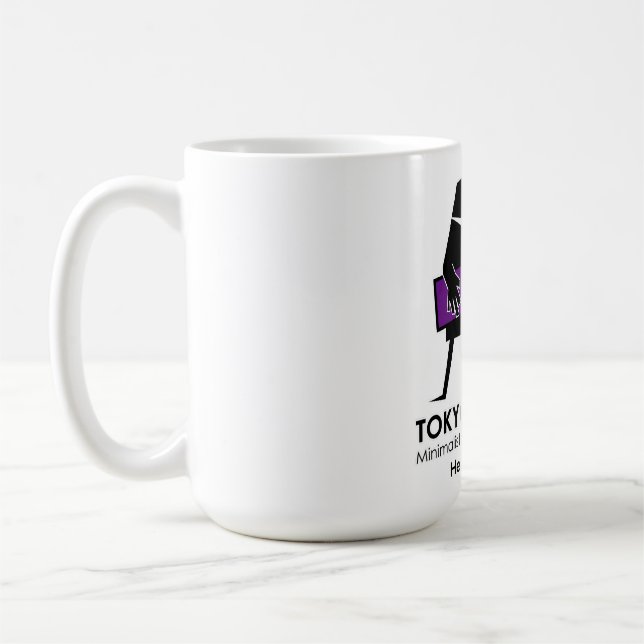 Modern Urban Basist Grafik - Tokyo Edge Lab Kaffemugg (Vänster)