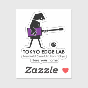 Modern Urban Basist Grafik - Tokyo Edge Lab Klistermärken