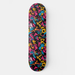 Modern Urban Graffiti Grunge Mönster Skateboard