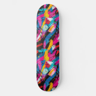 Modern Urban Graffiti Grunge Mönster Skateboard