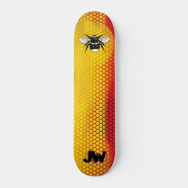 Modern Urban Humla Monogram Mini Skateboard Bräda 18,5 Cm (Framsida)