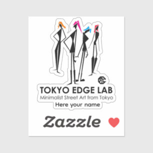 Modern Urban K-Pop Flickor Grafik - Tokyo Edge Lab Klistermärken