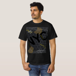 Modern Urban Kant NYC Stanna i Humble Typografik T Shirt