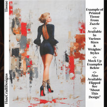 Modern urban-kvinna, Red Sole Heels EL3R Decoupage