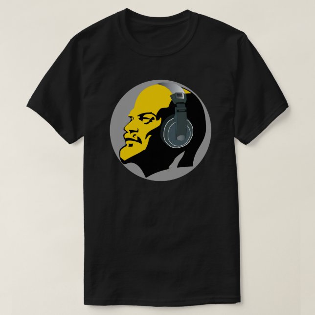 MODERN URBAN LENIN MED HUVUDVÄGG TEE (Design framsida)