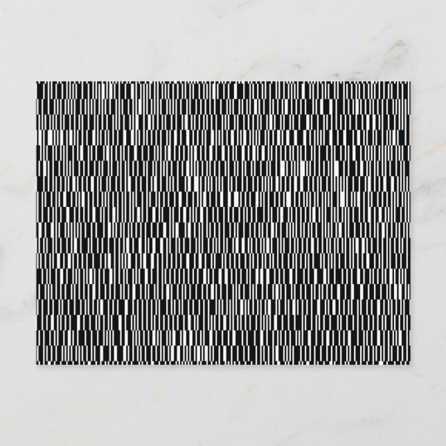Modern, urban, samtida geometrisk mönsterkonst vykort (Framsida)