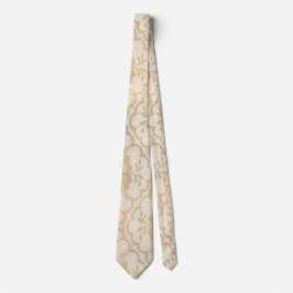 Modern Urban Sepia Guld Beige White Snöre Slips