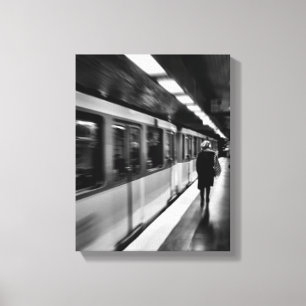 Modern, urbana, parisskt liv canvastryck