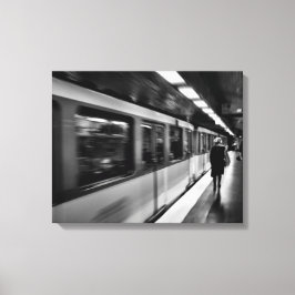 Modern, urbana, parisskt liv canvastryck