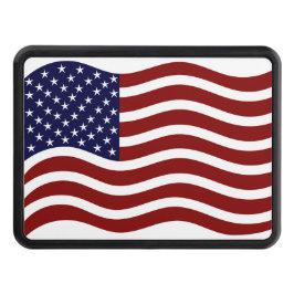 Modern USA Flag Mark Auto Hitch Protector Dragkroksskydd