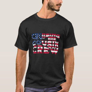 Modern USA flagga COUSIN CREW T Shirt