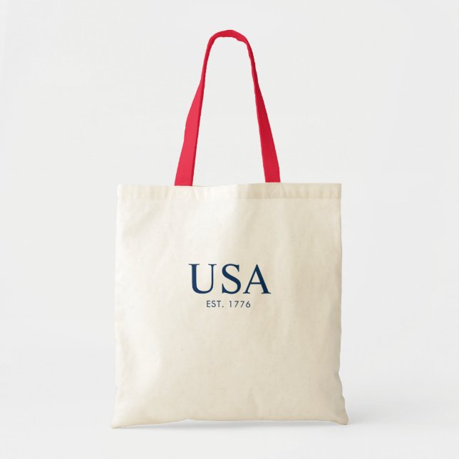 Modern USA Grundad 1776 Tygkasse (Framsidan)