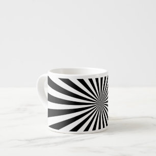 Modern utformning av optisk sprängningshjul espressomugg
