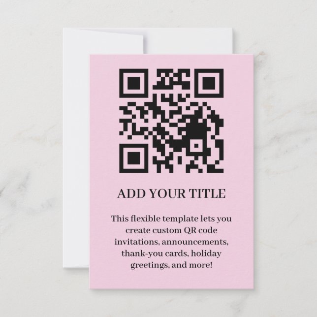 Modern utformning av skannbar QR-evenemangsinbjuda Inbjudningar (Framsida)