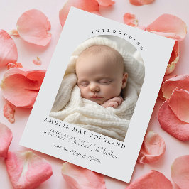 Modern utklippt Baby-foto-fågel Meddelande