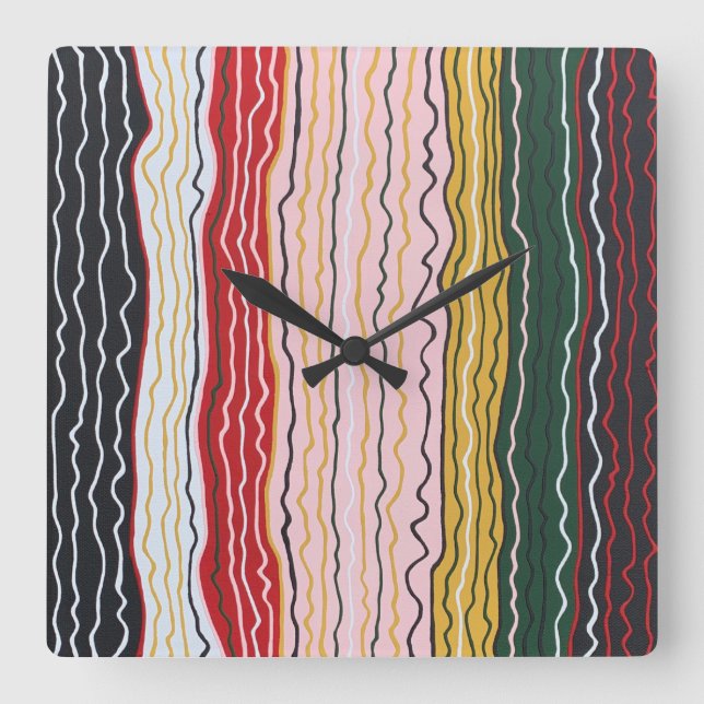 Modern utlösning 2 väggklocka (Framsida)