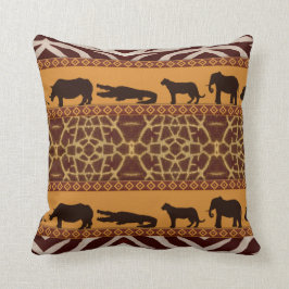 Modern utskrift av afrikansk Giraffe Mönster Kudde