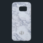 Modern utskrift av Grått och vit marmor Galaxy S5 Skal<br><div class="desc">Vit och grått marmor struktur mönster. Inte en riktig marbler bara en bild av det. Monogram för valfri anpassningsbar.</div>