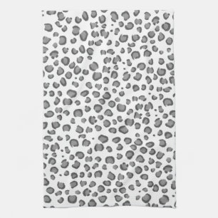 Modern utskrift av Mönster från Snö Leopard Kökshandduk