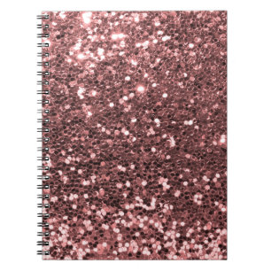 Modern utskrift av Ro Guld Faux Glitter Anteckningsbok