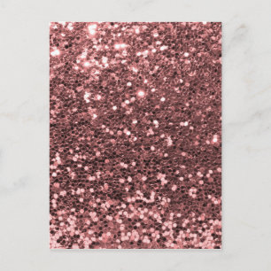Modern utskrift av Ro Guld Faux Glitter Vykort