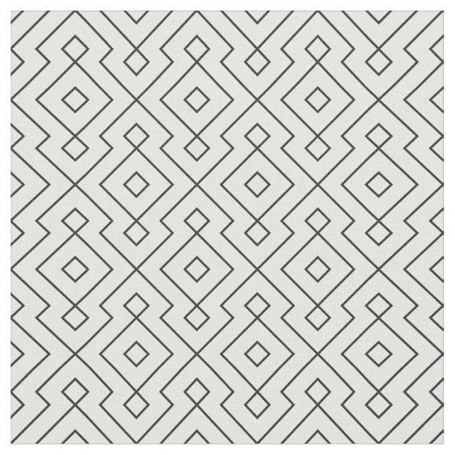 modern utskrift av svart och vitt geometriskt möns tyg (Närbild)