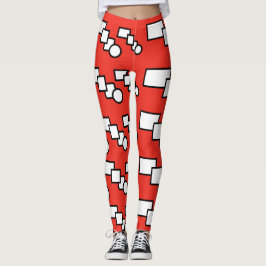 Modern utskrift leggings