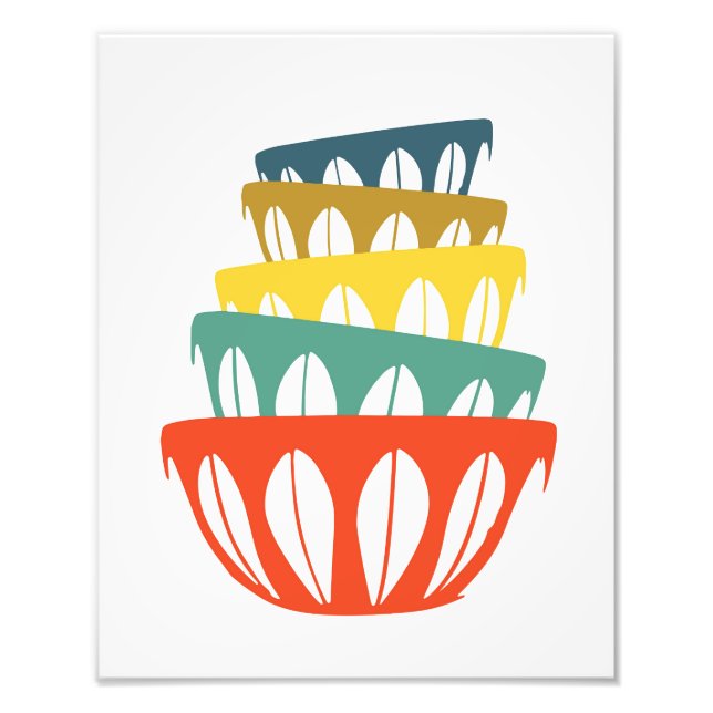 Modern utskrift på mitten av århundradet fototryck (Framsidan)