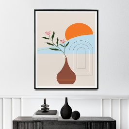 Modern utskrivbar konst i mitten av århundradet poster