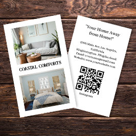 Modern Vacacitet Hyresz QR-kod Visitkort