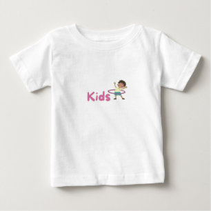 Modern vacker barn, utskriven i barn t shirt