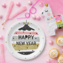 Modern vacker färglös Gott nytt år